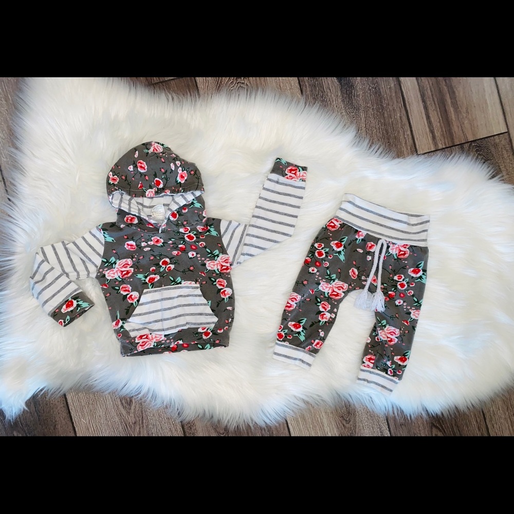 Baby girl floral set